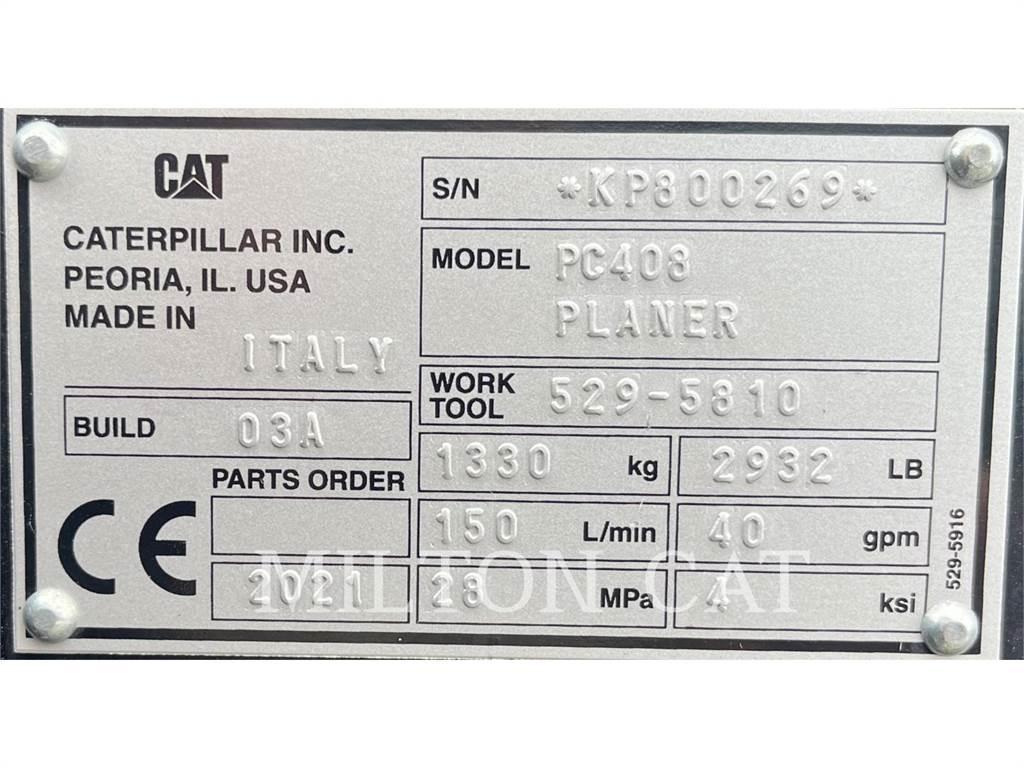 CAT PC408 COLD PLANER Πλάνες