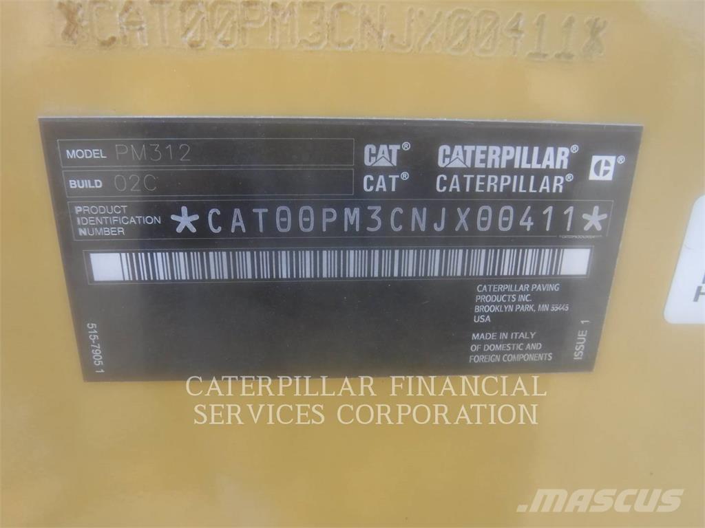 CAT PM312-02 Επεξεργασίας επίστρωσης ασφάλτου