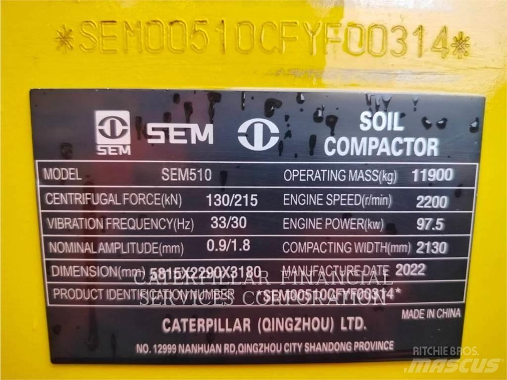 CAT SEM510 Οδοστρωτήρες μονού κυλίνδρου