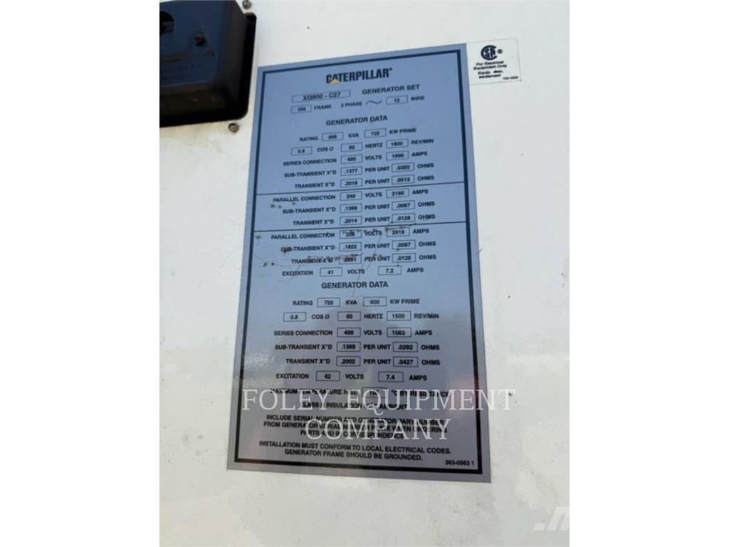 CAT XQ800 Άλλες γεννήτριες