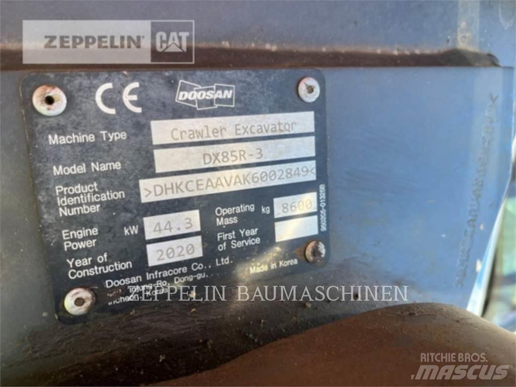 Doosan DX85R-3 Εκσκαφείς με ερπύστριες
