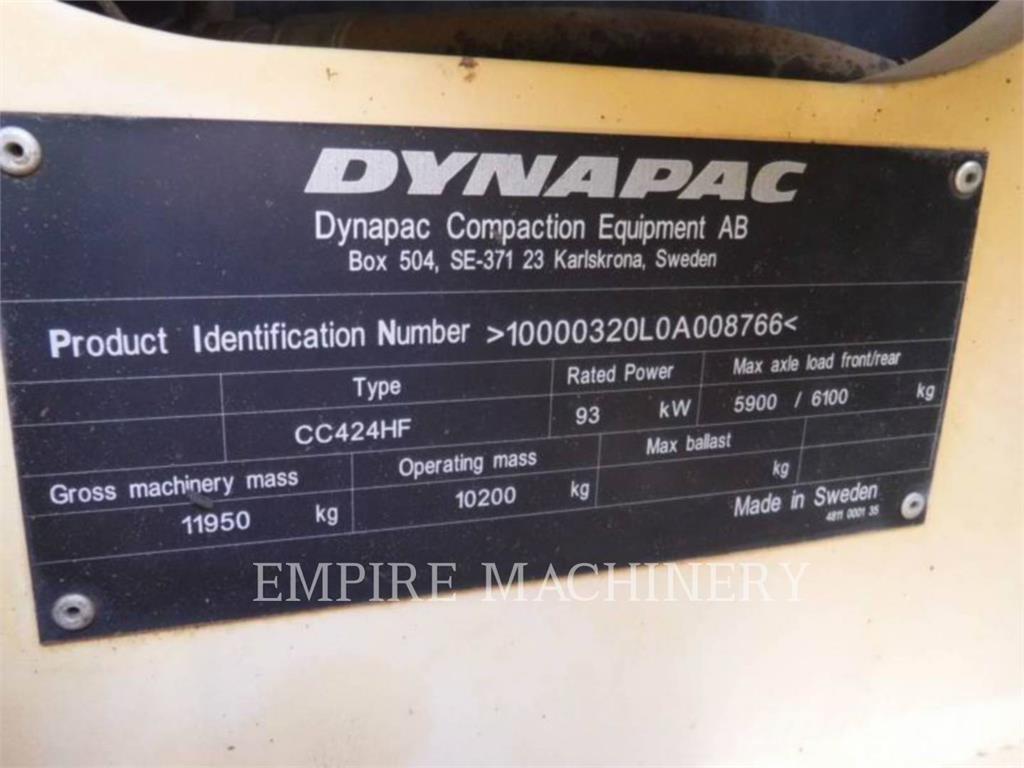 Dynapac CC424HF Οδοστρωτήρες διπλού κυλίνδρου