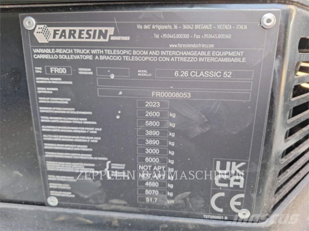Faresin 6.26 Τηλεσκοπικοί ανυψωτές