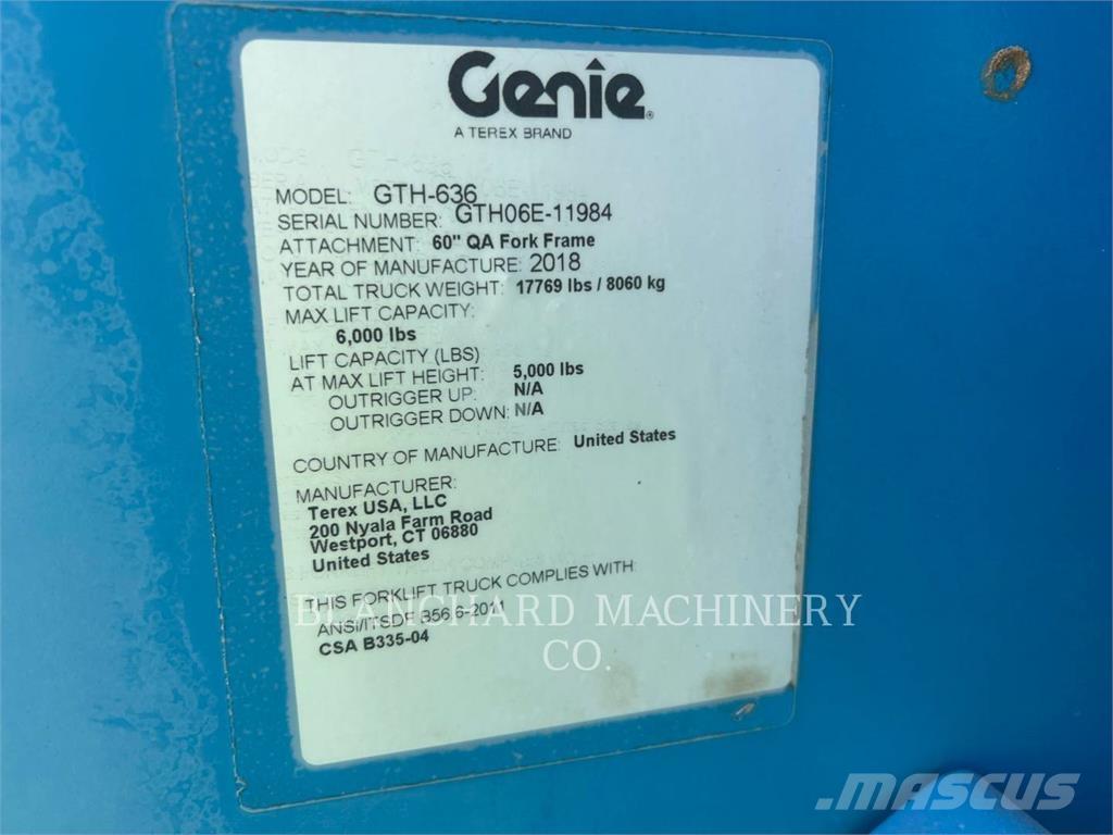 Genie GTH-636 Τηλεσκοπικοί ανυψωτές