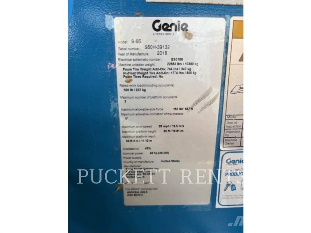 Genie S-65 Ανυψωτήρες με αρθρωτό βραχίονα