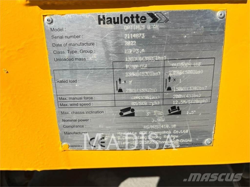 Haulotte OPTIMUM 8 Ανυψωτήρες ψαλιδωτής άρθρωσης