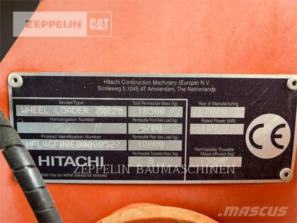 Hitachi ZW220 Φορτωτές με λάστιχα (Τροχοφόροι)