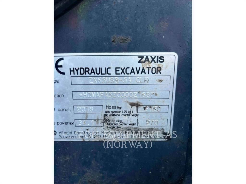 Hitachi ZX65 Εκσκαφείς με ερπύστριες