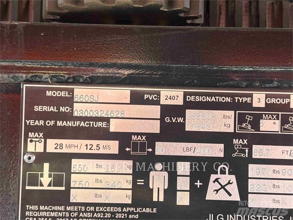 JLG 660SJ Ανυψωτήρες με αρθρωτό βραχίονα