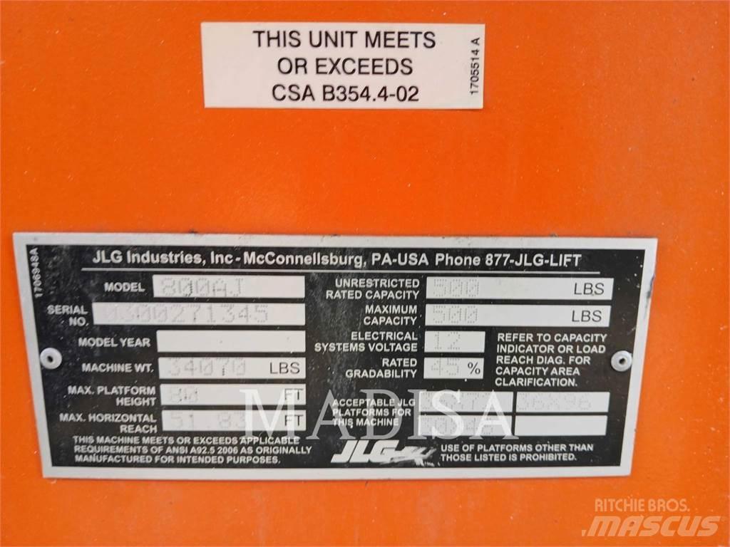 JLG 800 AJ Ανυψωτήρες με αρθρωτό βραχίονα