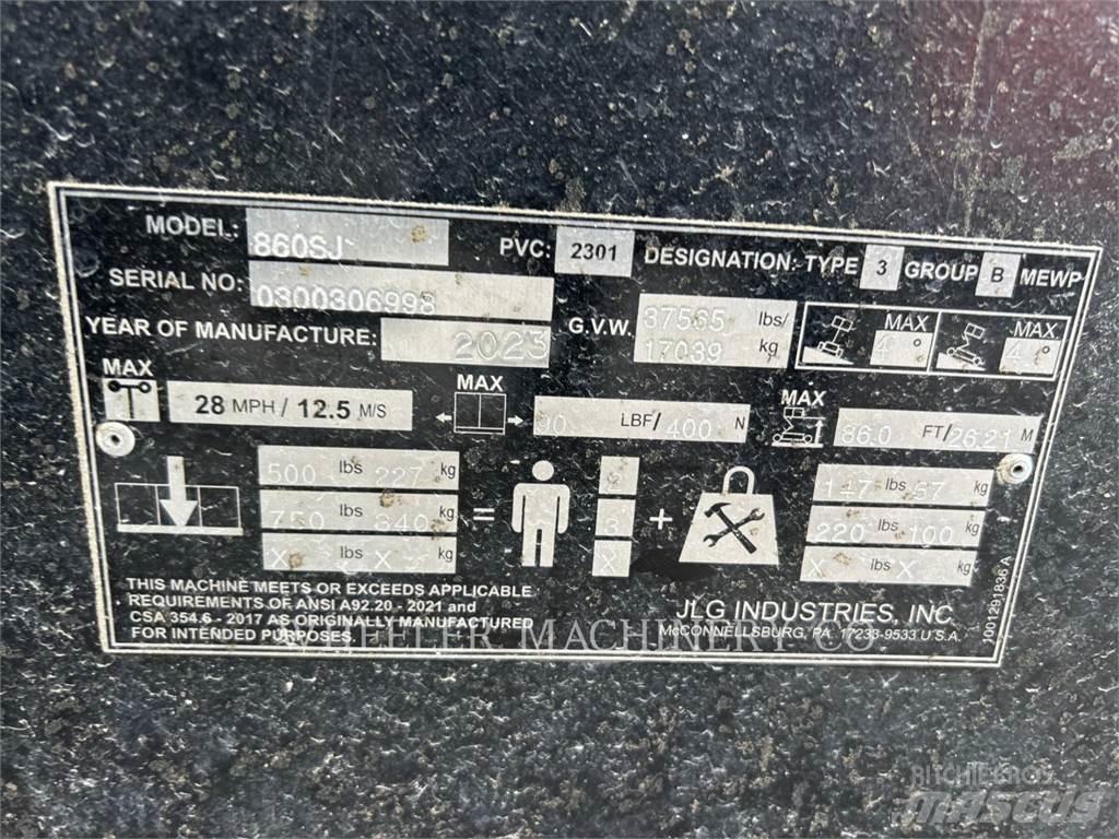 JLG 860SJ SP Ανυψωτήρες με αρθρωτό βραχίονα