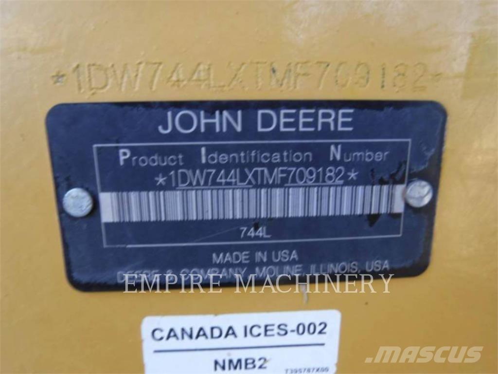 John Deere 744L Φορτωτές με λάστιχα (Τροχοφόροι)