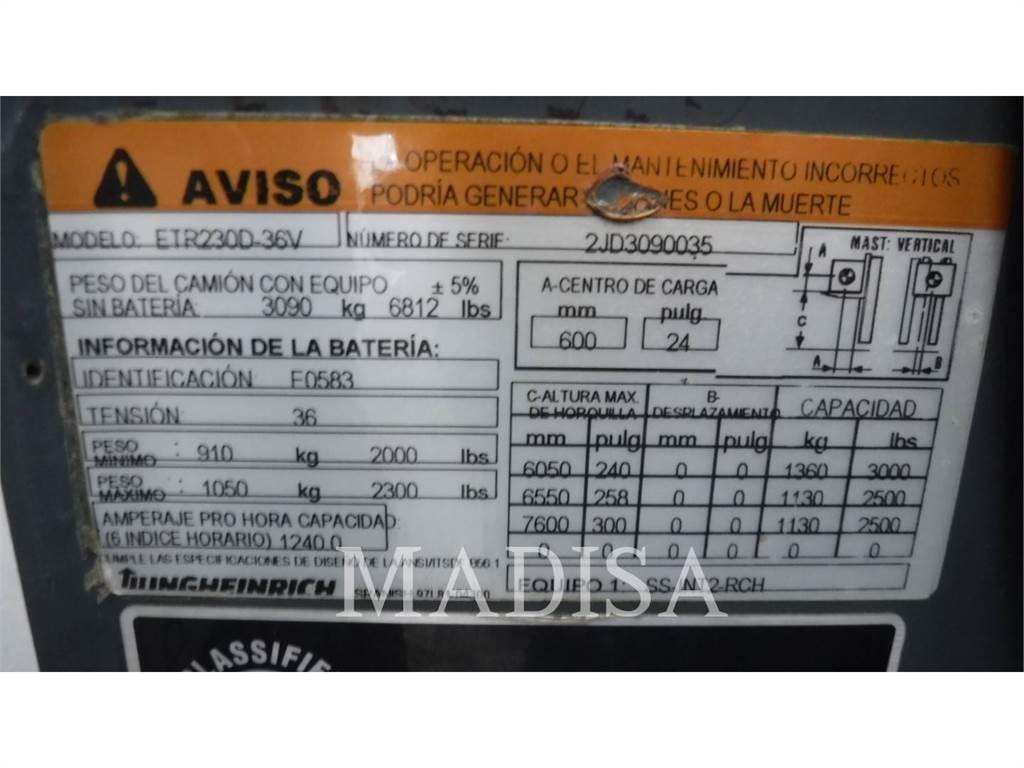 Jungheinrich ETR230D Ηλεκτρικά περονοφόρα ανυψωτικά κλαρκ