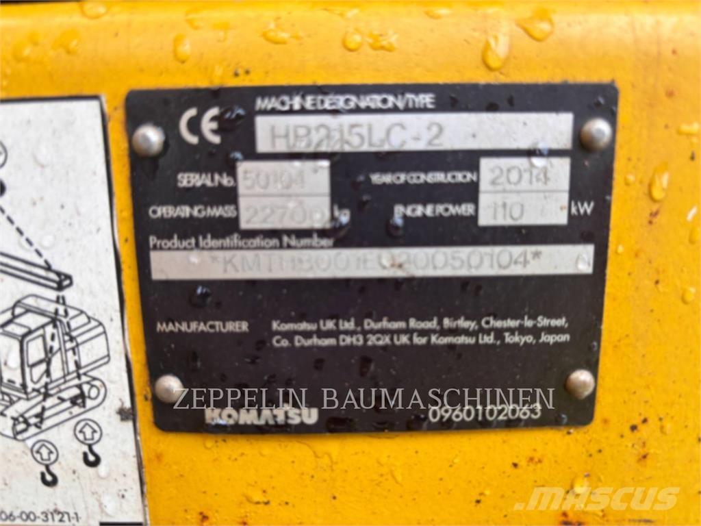 Komatsu HB215LC-2 Εκσκαφείς με ερπύστριες