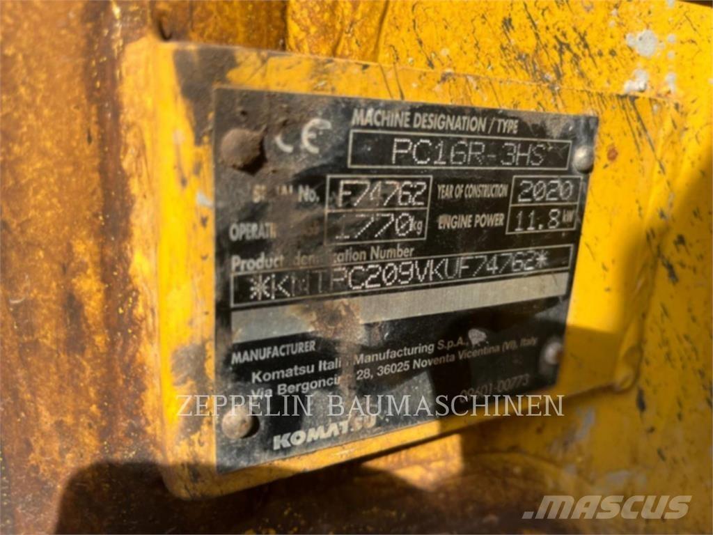 Komatsu PC16R Εκσκαφείς με ερπύστριες
