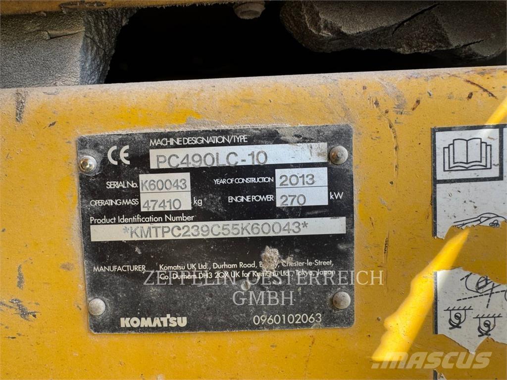 Komatsu PC490LC-10 Εκσκαφείς με ερπύστριες