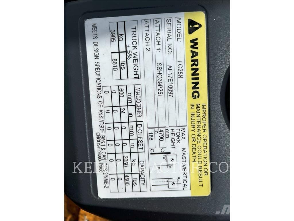 Mitsubishi MITFG25N Περονοφόρα ανυψωτικά κλαρκ με φυσικό αέριο LPG