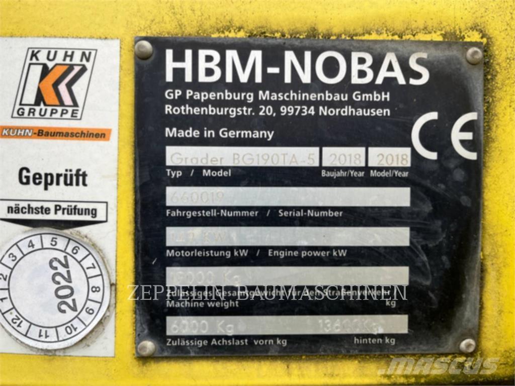Nobas GMBH BG190T/TA- Γκρέιντερς