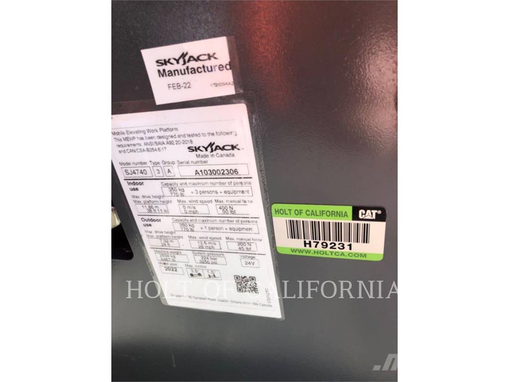 Skyjack SCISSOR40E Ανυψωτήρες ψαλιδωτής άρθρωσης