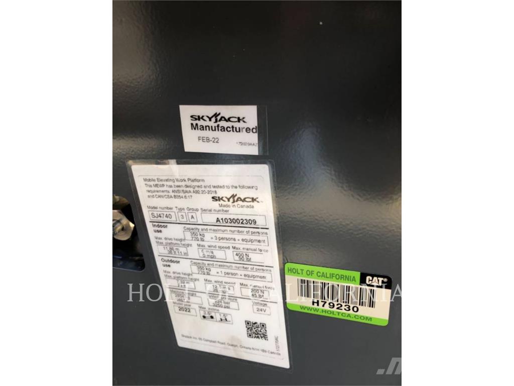 Skyjack SCISSOR40E Ανυψωτήρες ψαλιδωτής άρθρωσης