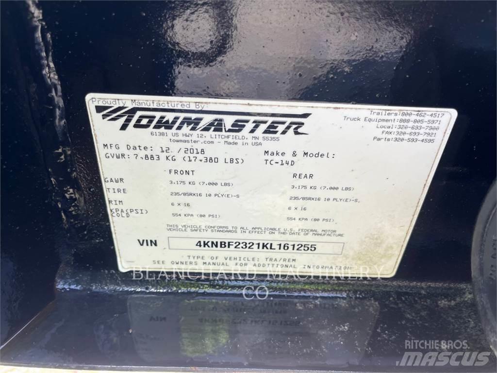 TOWMASTER TC-14D Λοιπές ρυμούλκες