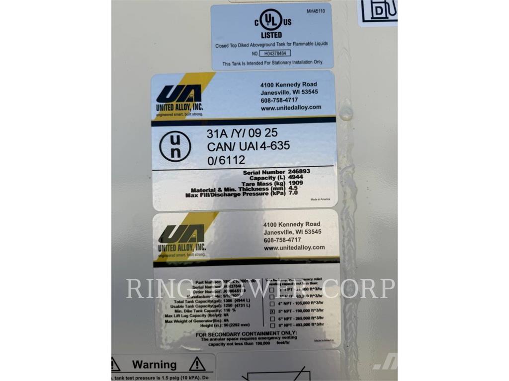 United 1250 GALLON Κατασκευές - Άλλα