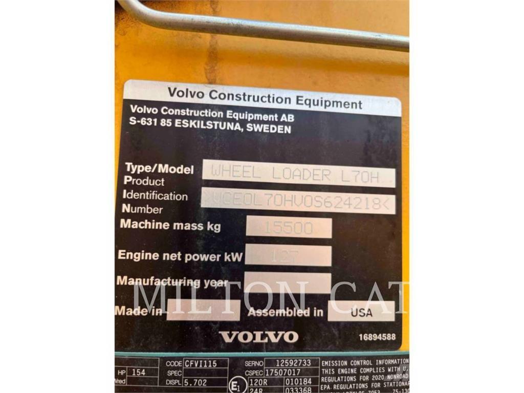 Volvo L70H Φορτωτές με λάστιχα (Τροχοφόροι)