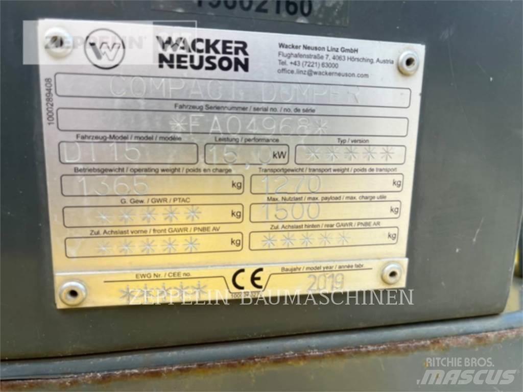 Wacker DT15 Σπαστό Dump Truck ADT