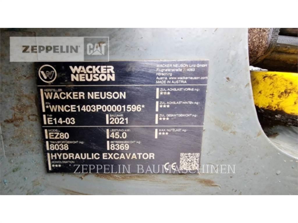 Wacker EZ80 Εκσκαφείς με ερπύστριες