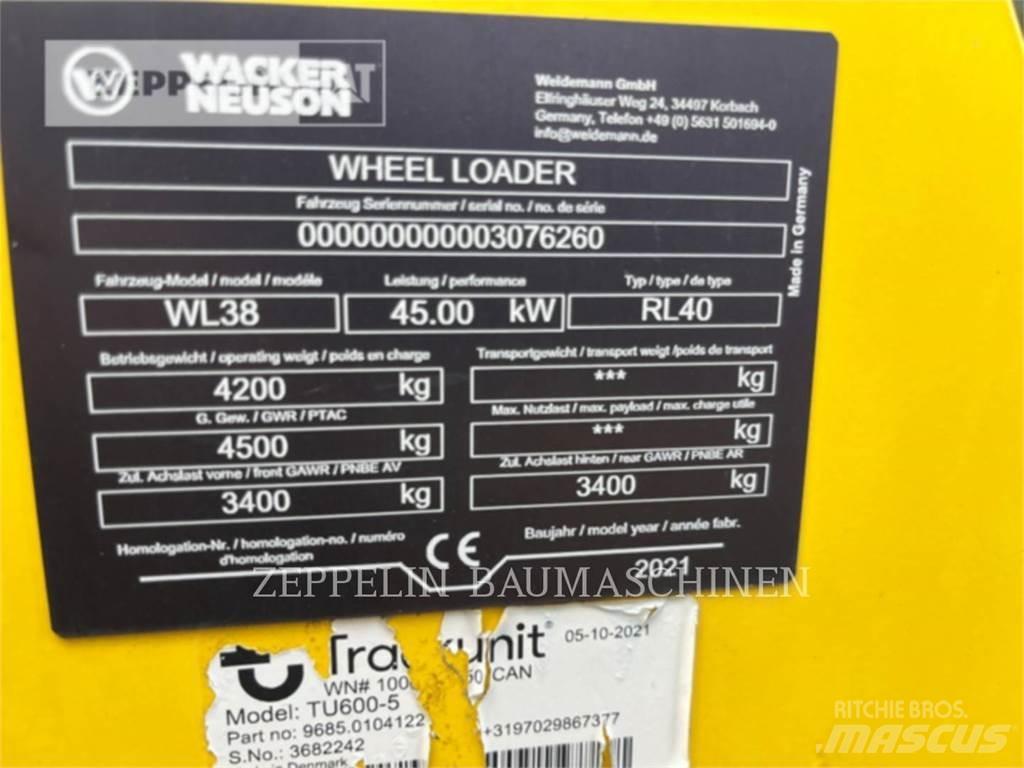 Wacker WL38 Φορτωτές με λάστιχα (Τροχοφόροι)