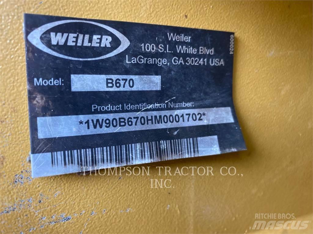 Weiler B670 Κοπτικά ξυλείας