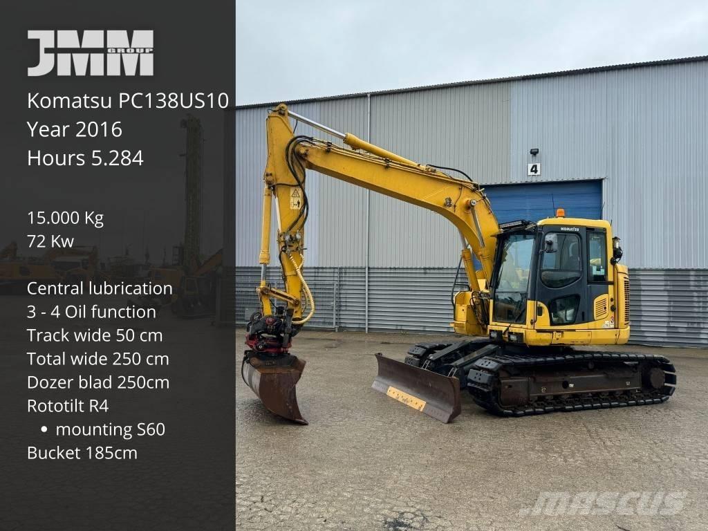 Komatsu PC 138 US-10 Εκσκαφείς με ερπύστριες