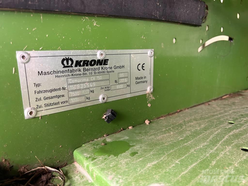 Krone CV150XC Πρέσες κυλινδρικών δεμάτων
