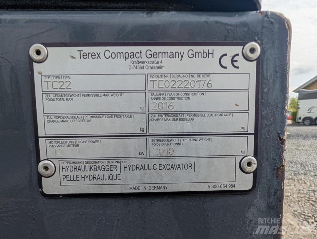 Terex TC 22-2 Εκσκαφείς με ερπύστριες