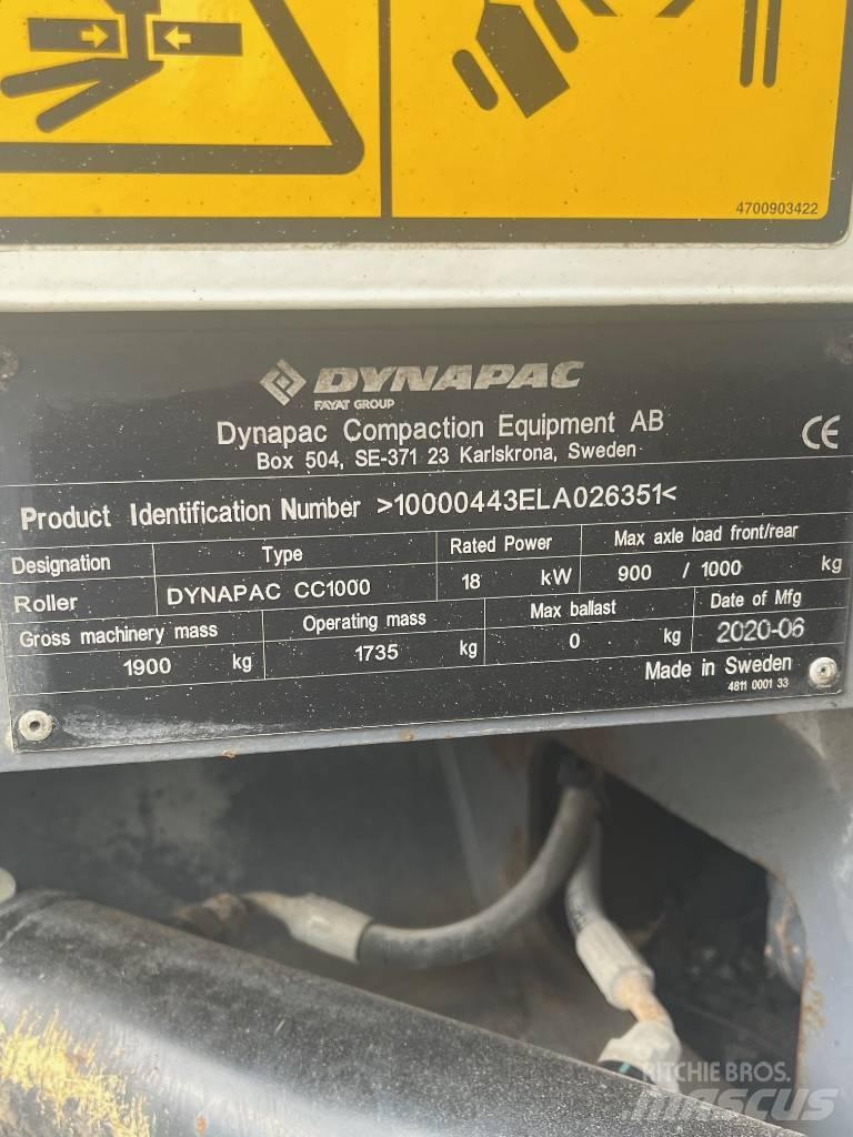 Dynapac CC 1000 Οδοστρωτήρες διπλού κυλίνδρου