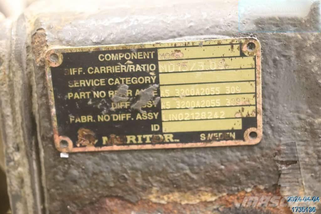 DAF XF 510 Άξονες