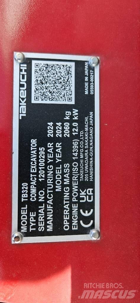 Takeuchi TB 320 Εκσκαφάκι (διαβολάκι) < 7t