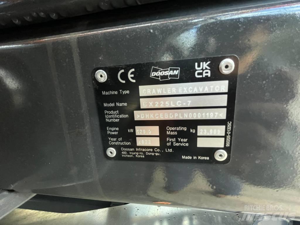 Doosan DX225LC-7 Εκσκαφείς με ερπύστριες