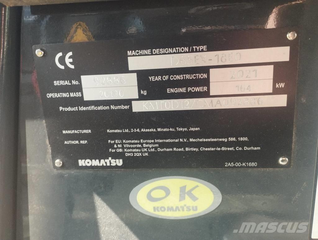 Komatsu D 65 EX-18 Μπουλντόζες με ερπύστριες