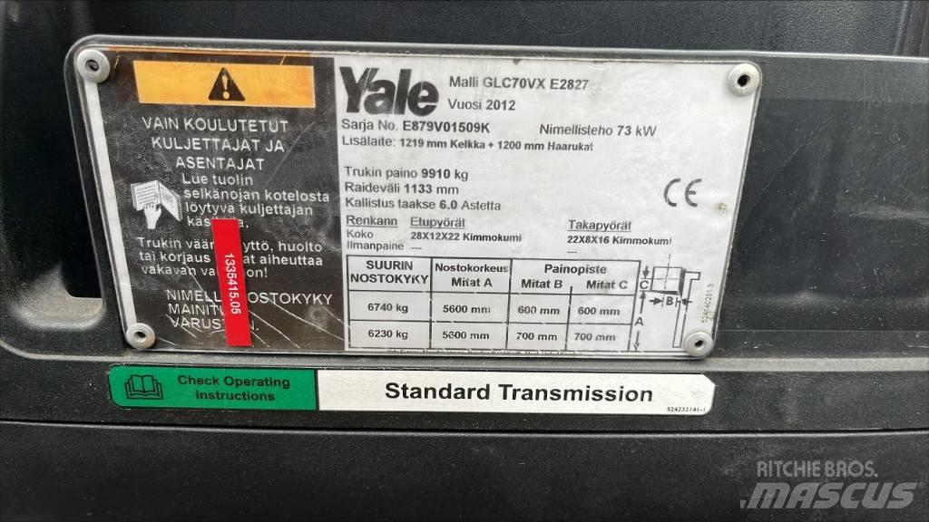 Yale GLP 70 GC Περονοφόρα ανυψωτικά κλαρκ με φυσικό αέριο LPG