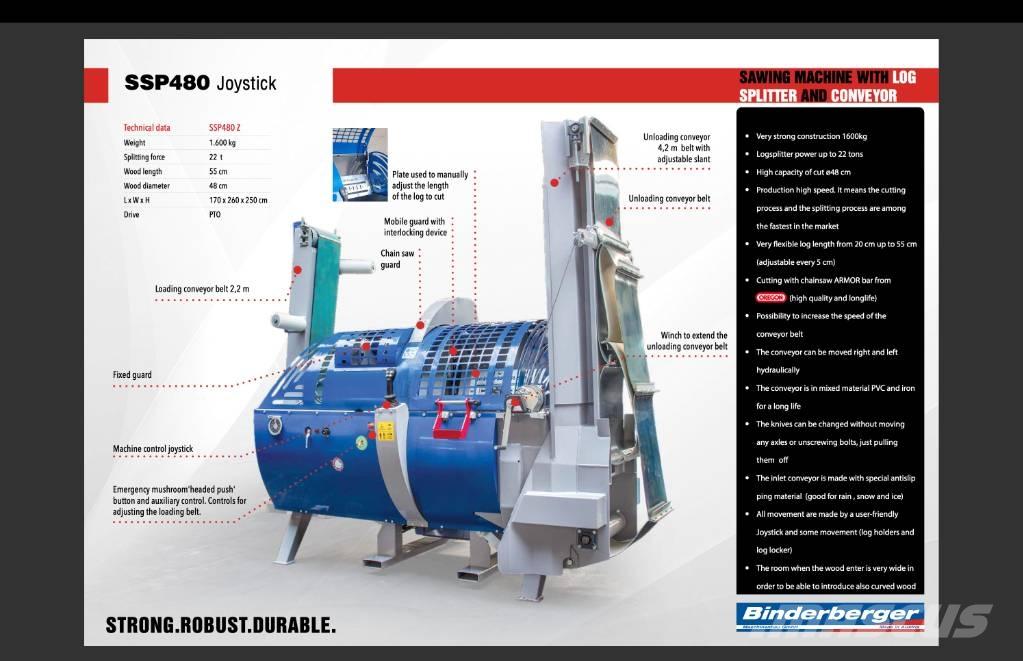 Binderberger SSP 480 Διαχωριστές και κόπτες ξυλείας