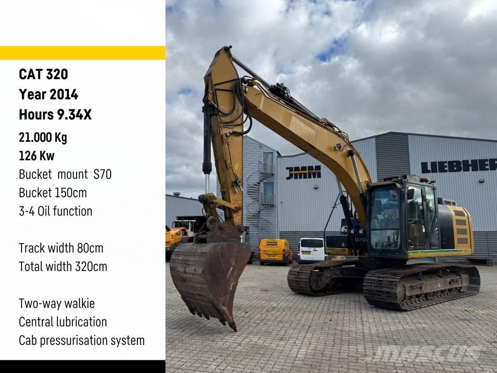 CAT 320 Εκσκαφείς με ερπύστριες