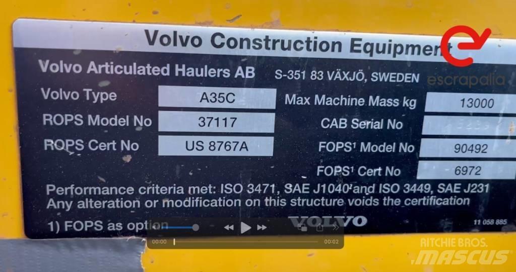 Volvo A 35 C Σπαστό Dump Truck ADT