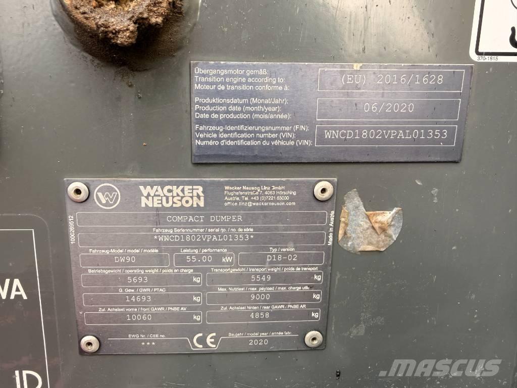 Wacker Neuson DW90 Dumpers εργοταξίου