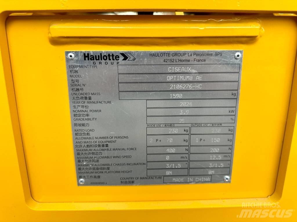 Haulotte OPTIMUM 8 Ανυψωτήρες ψαλιδωτής άρθρωσης