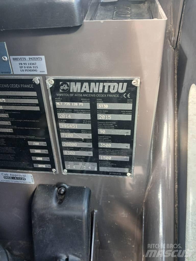 Manitou MLT 735-120 Συστήματα τηλεχειρισμού για τη γεωργία