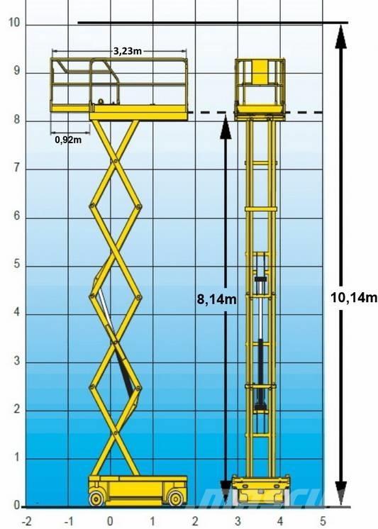 Haulotte Compact 10 Ανυψωτήρες ψαλιδωτής άρθρωσης