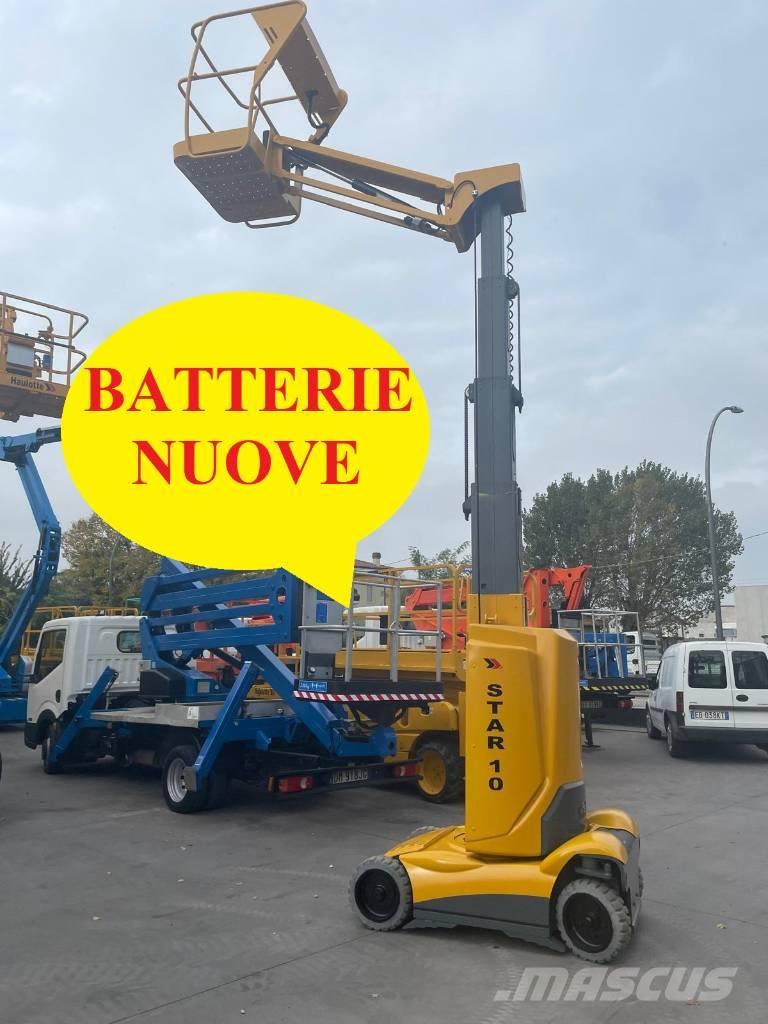 Haulotte Star 10 Ανυψωτήρες με κατακόρυφους πυλώνες