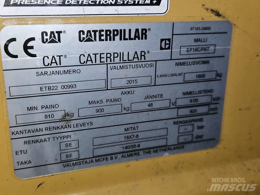 CAT EP16CPNT Ηλεκτρικά περονοφόρα ανυψωτικά κλαρκ