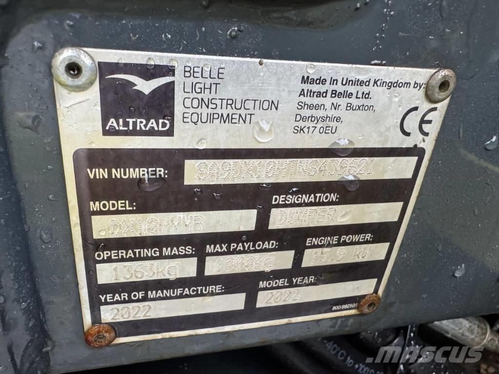 Altrad Belle DX1000 Dumpers εργοταξίου